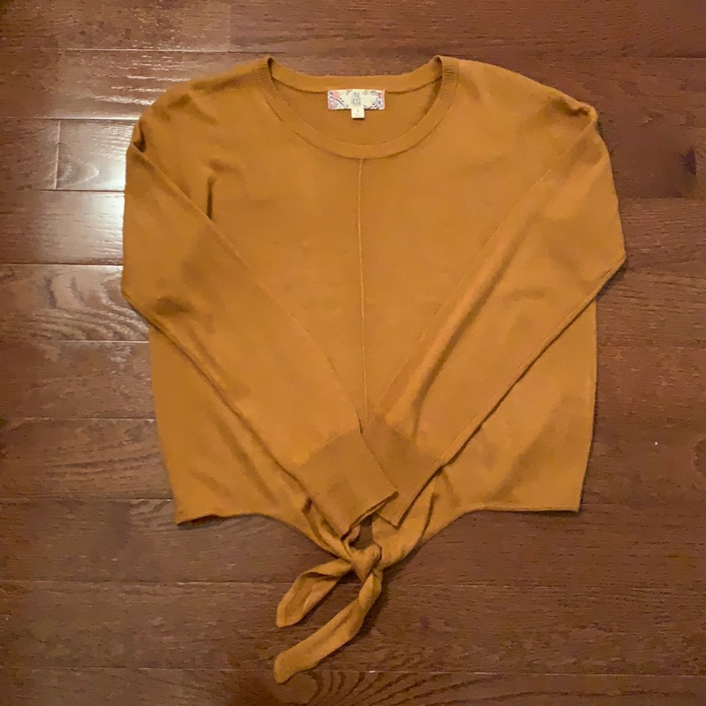 Pink Rose Women’s Mustard Yellow Sweater